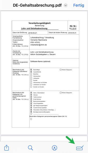PDF-Formular ausfüllen am iPhone
