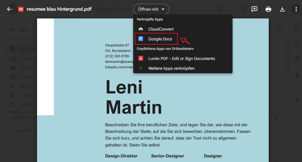 pdf mit google docs öffnen