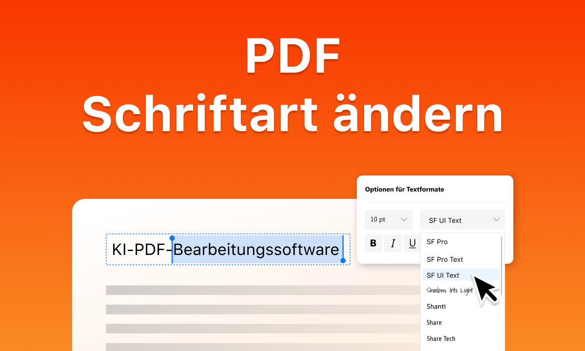So ändern Sie Schriftarten in PDF