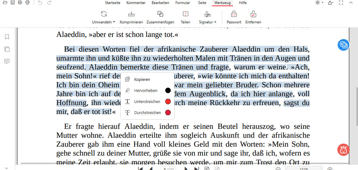 Text in PDF in PDFgear kopieren