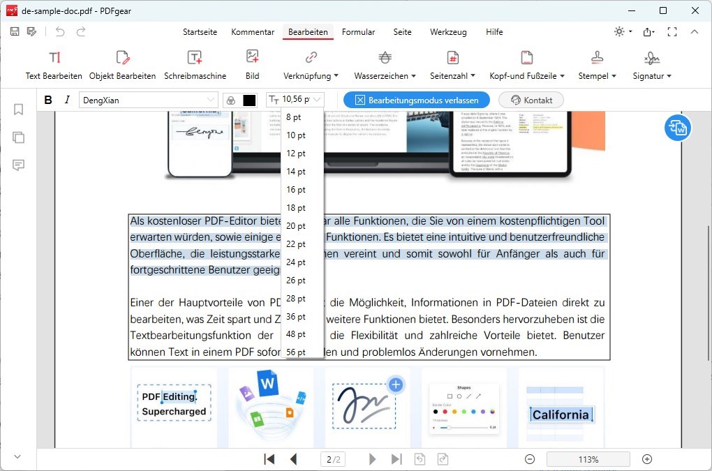 PDF unter Windows mit PDF-Editor bearbeiten