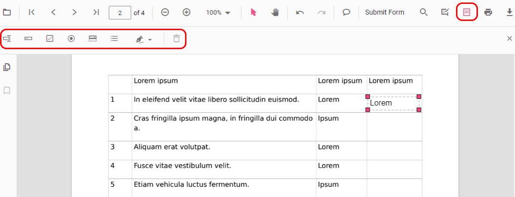 Formulare ausfüllen
