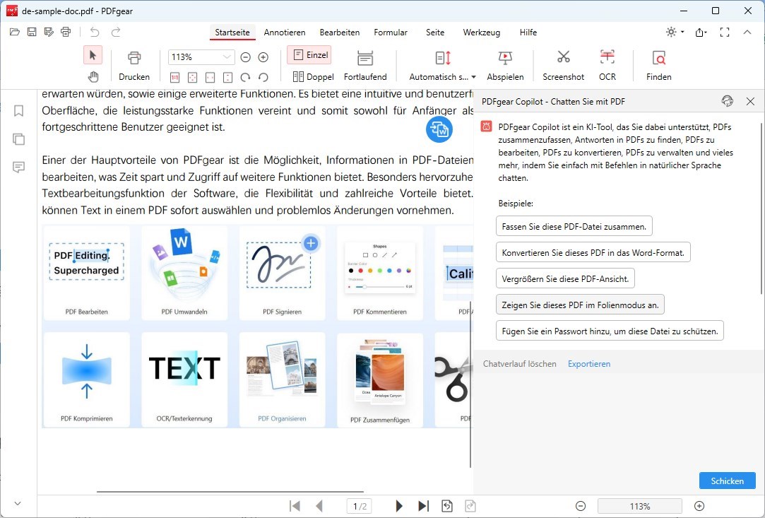 PDFgear KI PDF Editor
