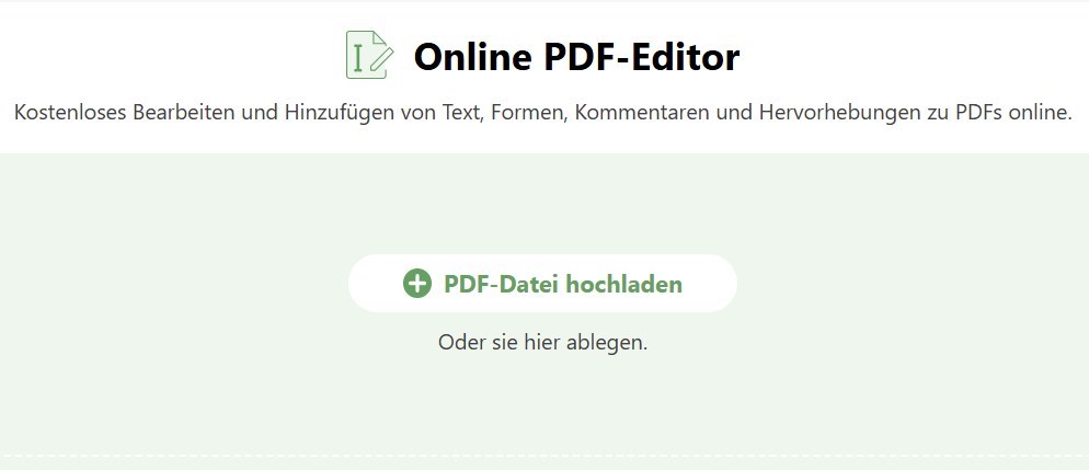 PDF im Online-Editor öffnen
