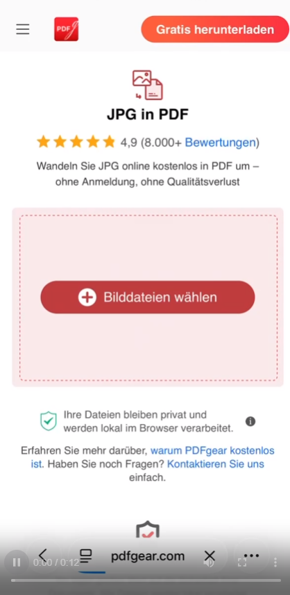 Bild zu PDF iPhone