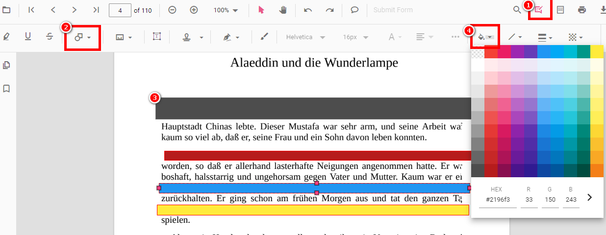 PDF online schwärzen
