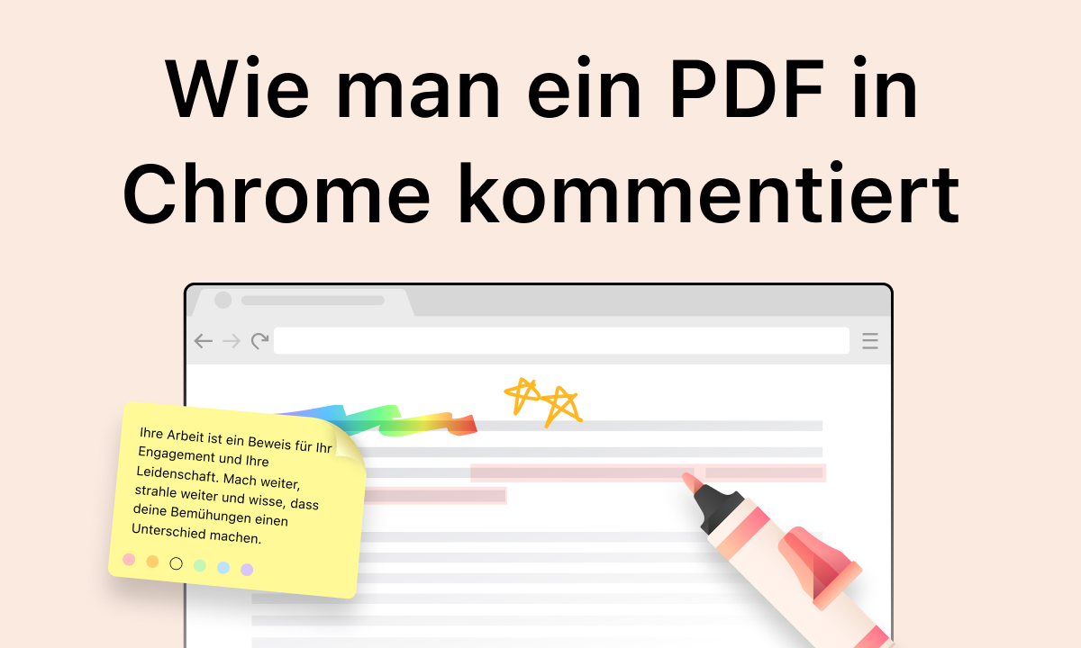 Wie man ein PDF in Chrome kommentiert