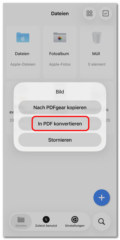 Bild in PDF auf iOS konvertieren