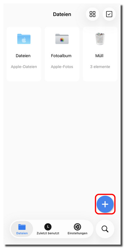 Datei in PDFgear auf iOS öffnen