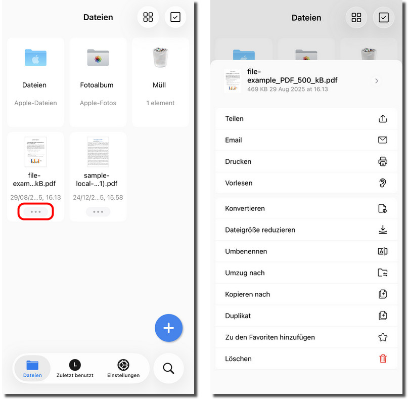 Datei in PDFgear verwalten