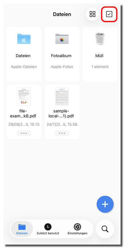 Dateien in PDFgear auswählen
