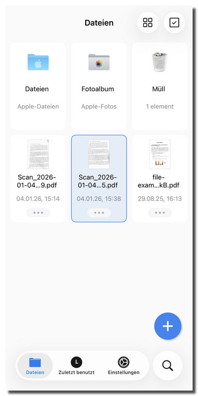 Gescanntes PDF überprüfen