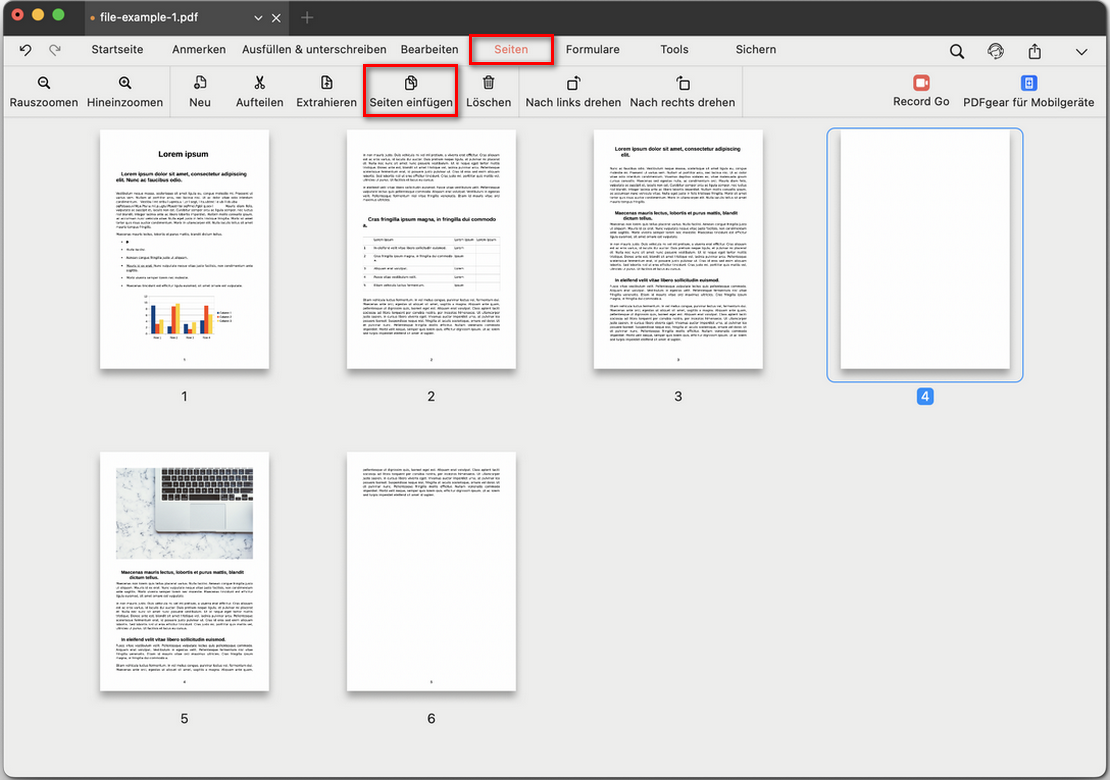 Datei anhängen auswählen