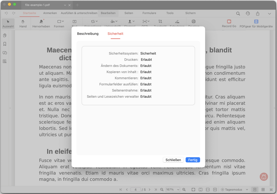 PDF-Sicherheit überprüfen