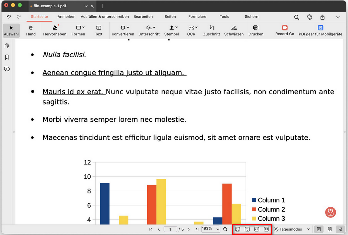 Symbol für Ansichtsmodus