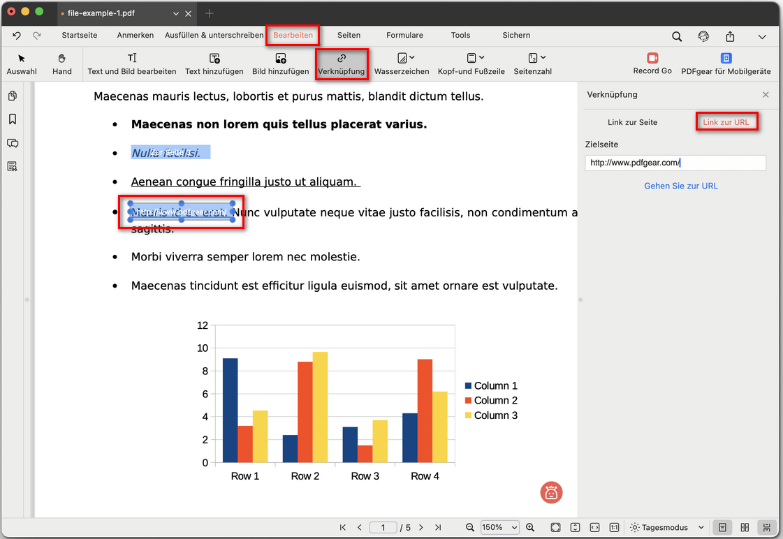 URL-Link hinzufügen