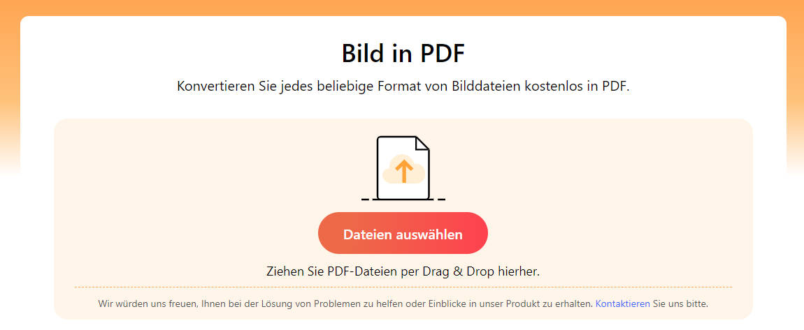 PDF aus Bildern online erstellen