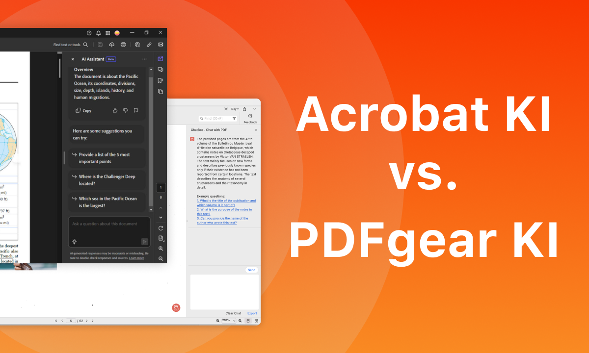 Acrobat KI versus PDFgear KI