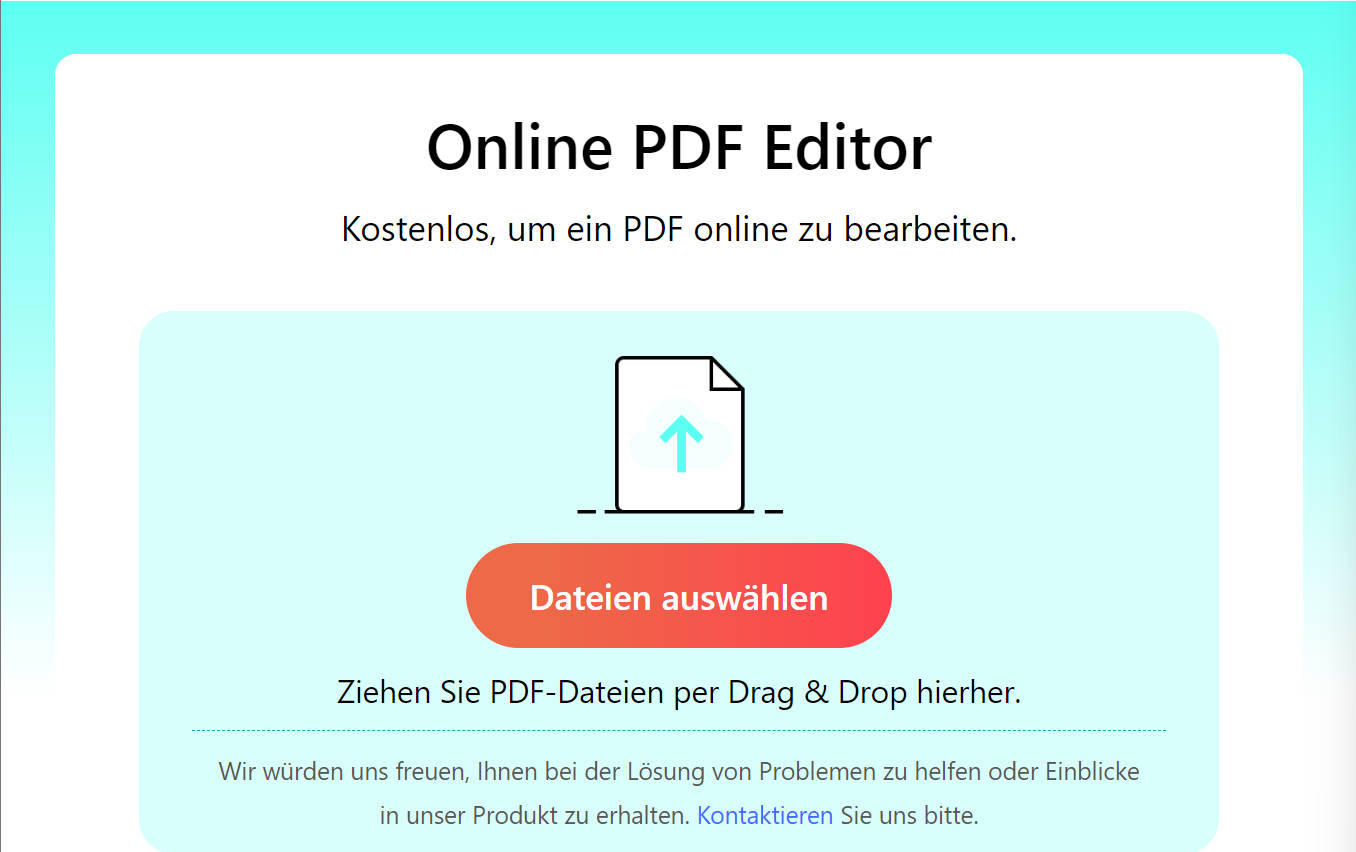 Einer PDF-Datei Bilder online kostenlos hinzufügen