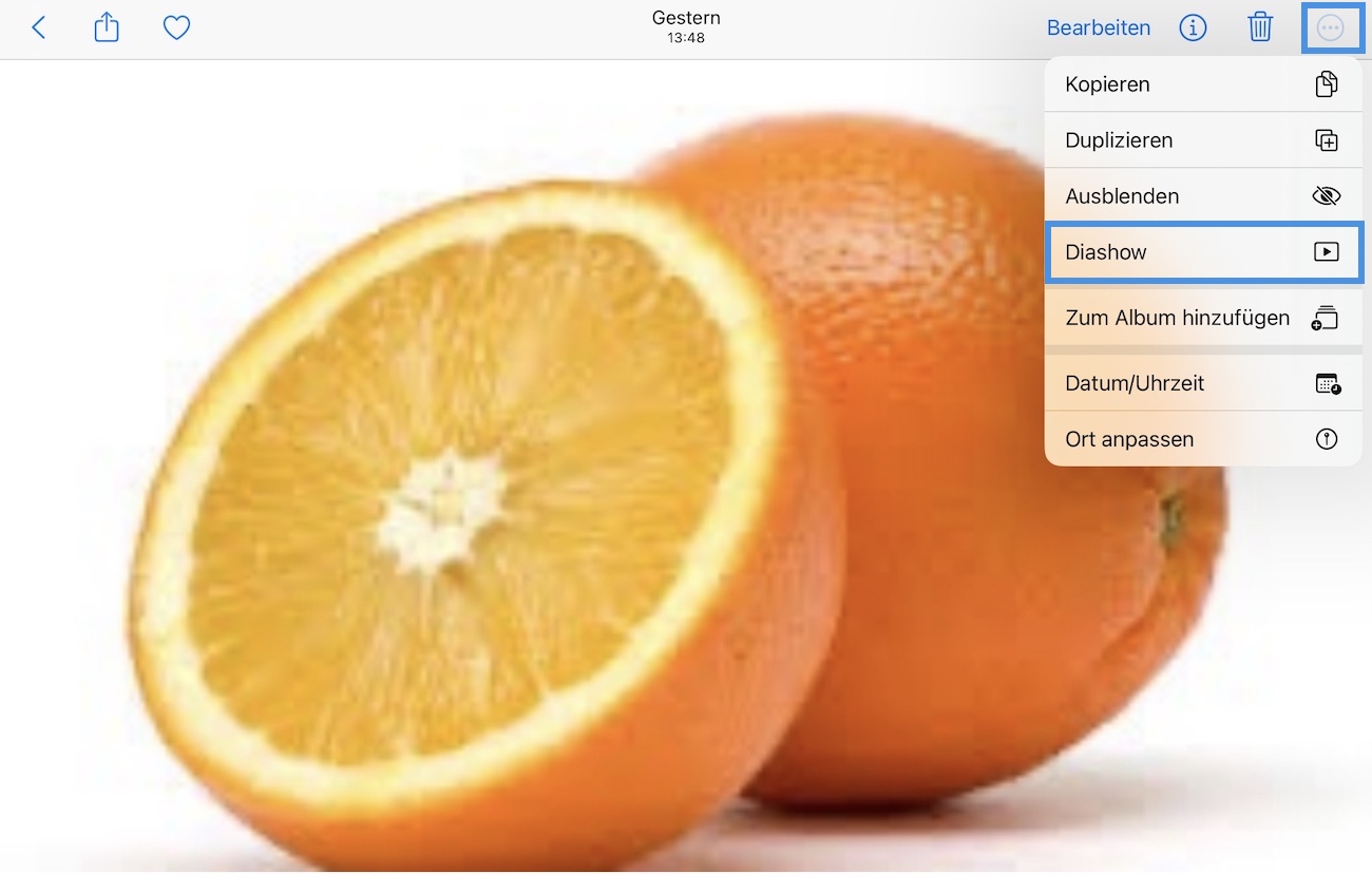 Bilder als Prasentation automatisch abspielen