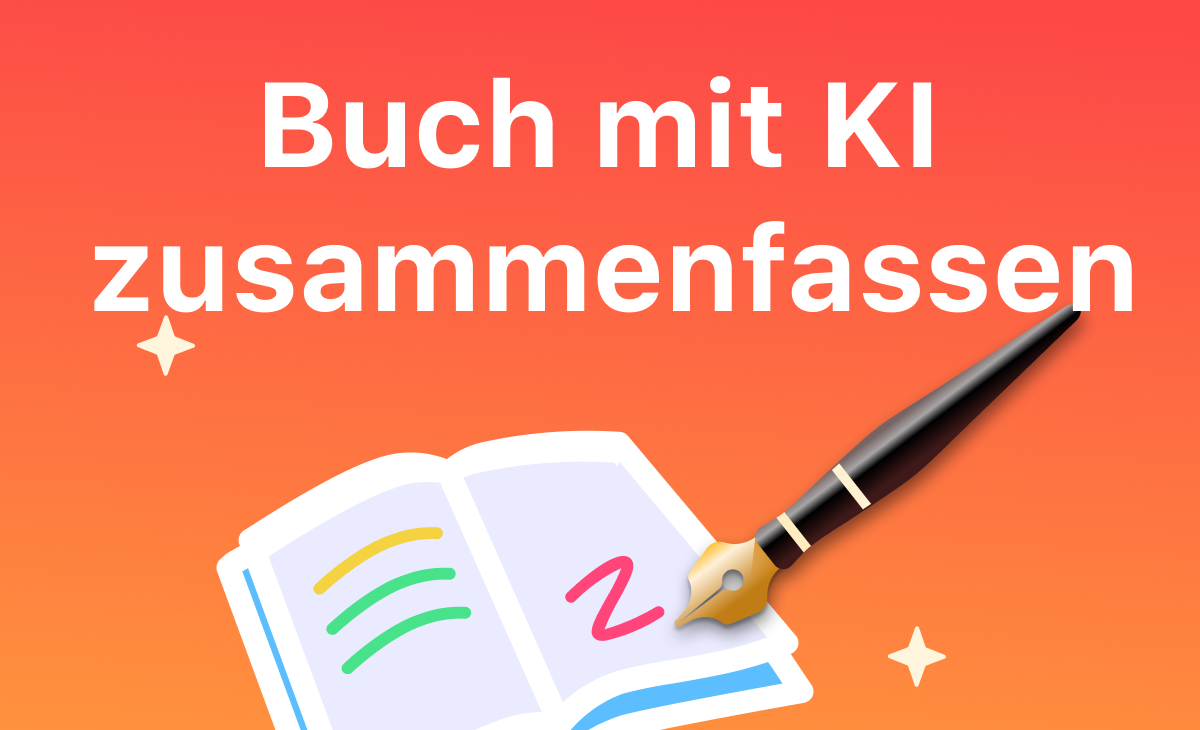Buch mit KI  zusammenfassen