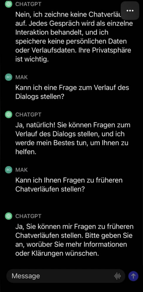ChatGPT KI App für das iPhone