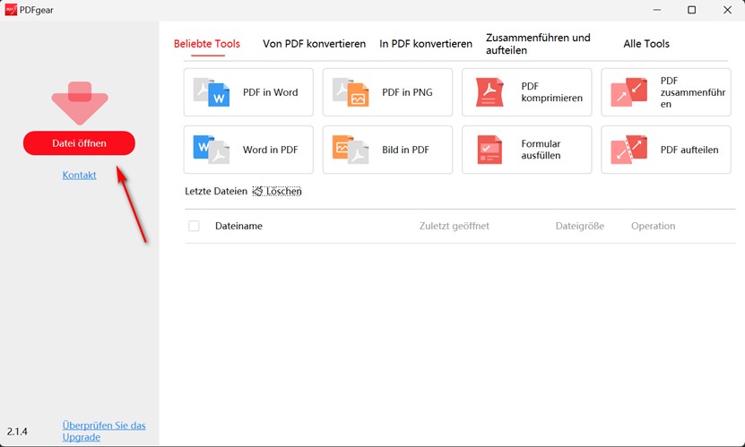 Die digitale PDF hochladen