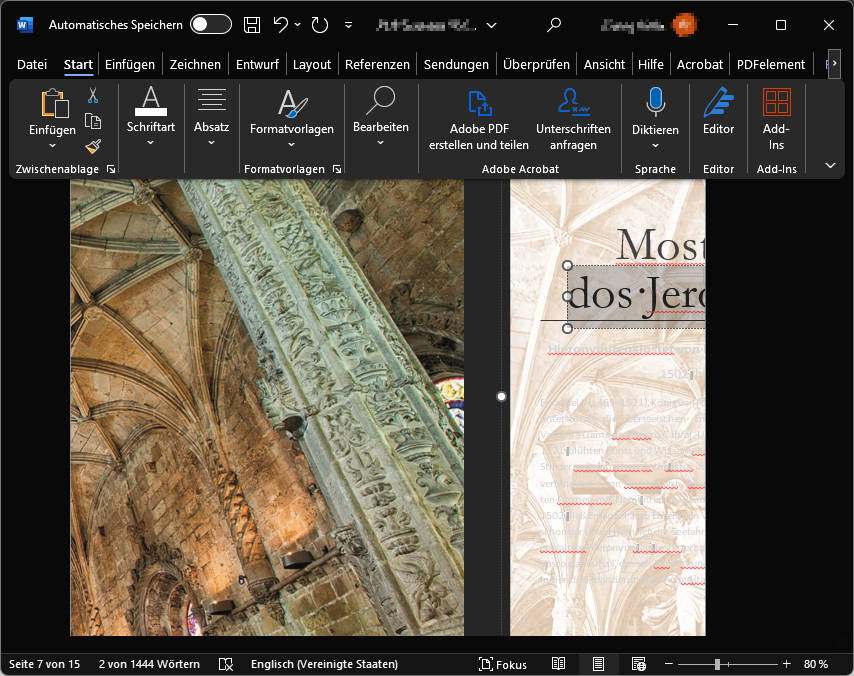 Formatierung nach dem Einfügen verlieren