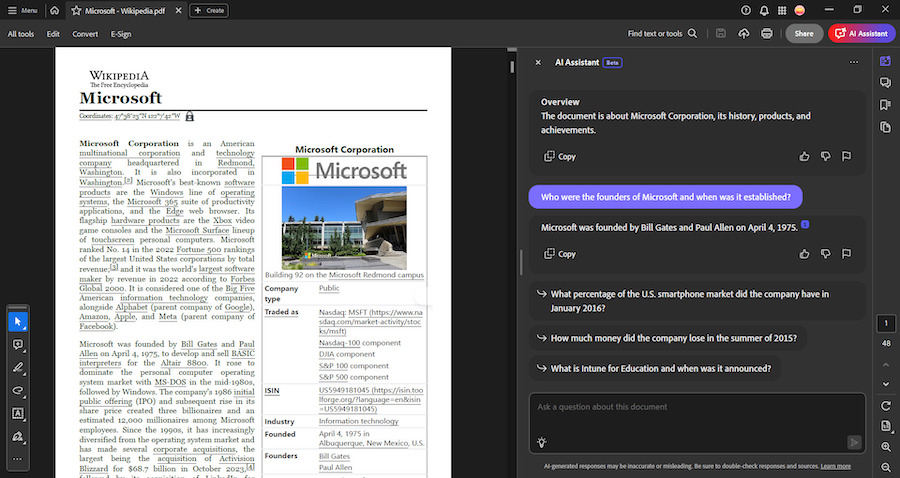 Gründer von Microsoft - Adobe