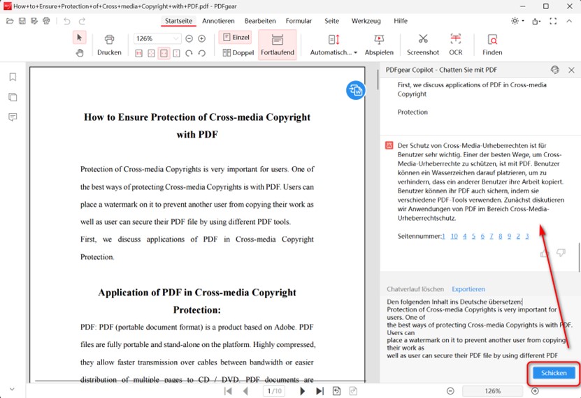 Jetzt die PDF-Datei übersetzen