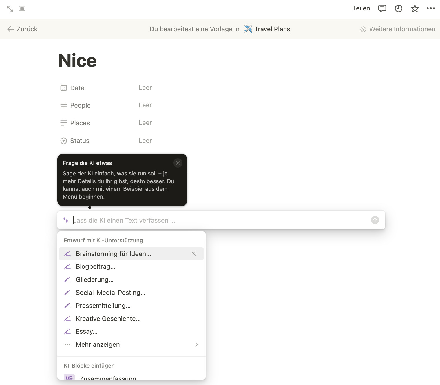 KI-Tool für Lehrer: Notion AI