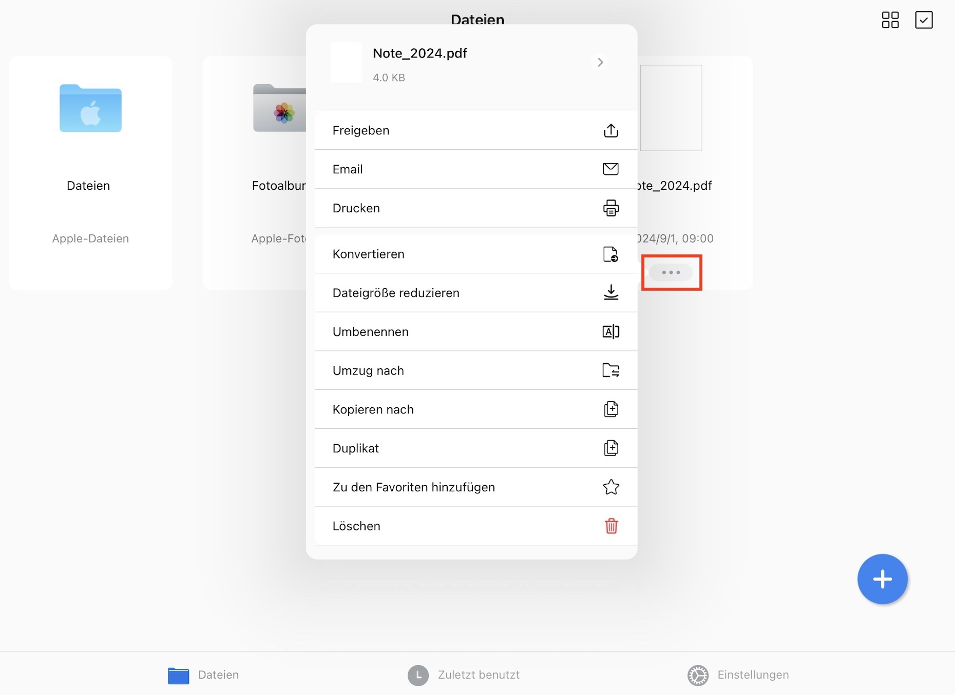 Mehr Aktionen mit PDF-Dateien durchführen