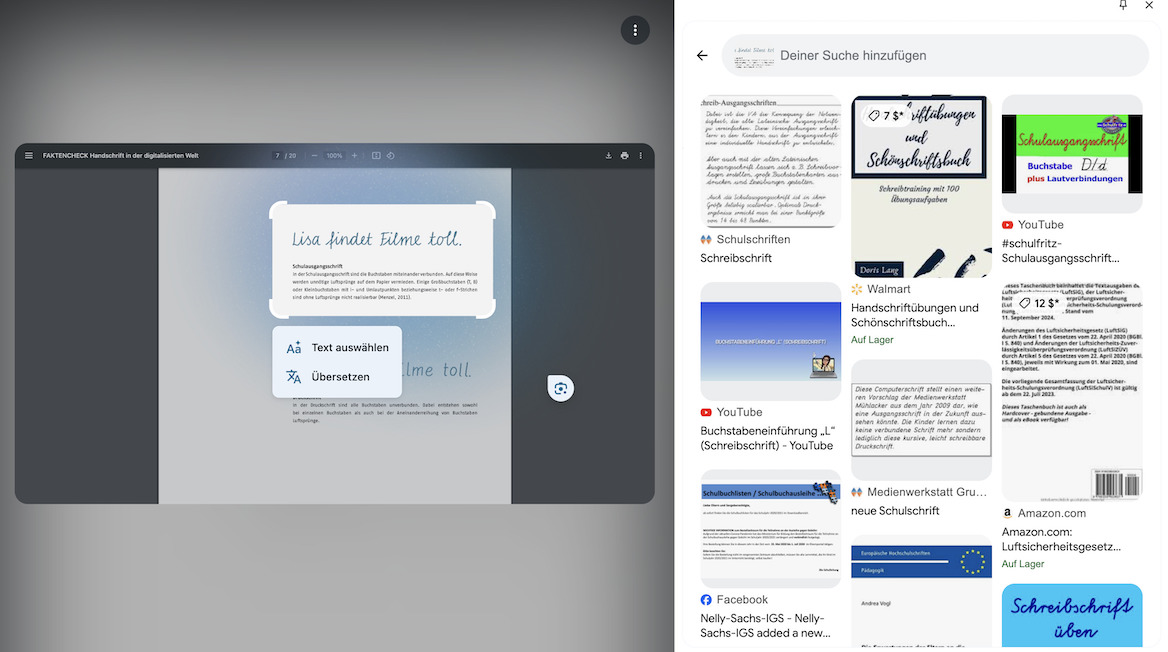 Nach relevanten Informationen suchen