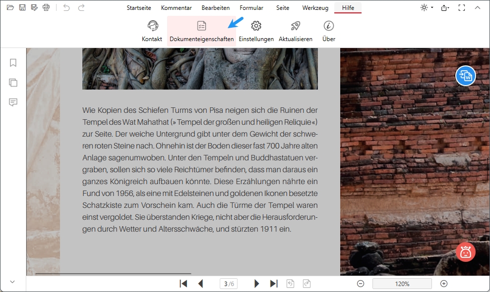 PDF-Eigenschaften auslesen und bearbeiten