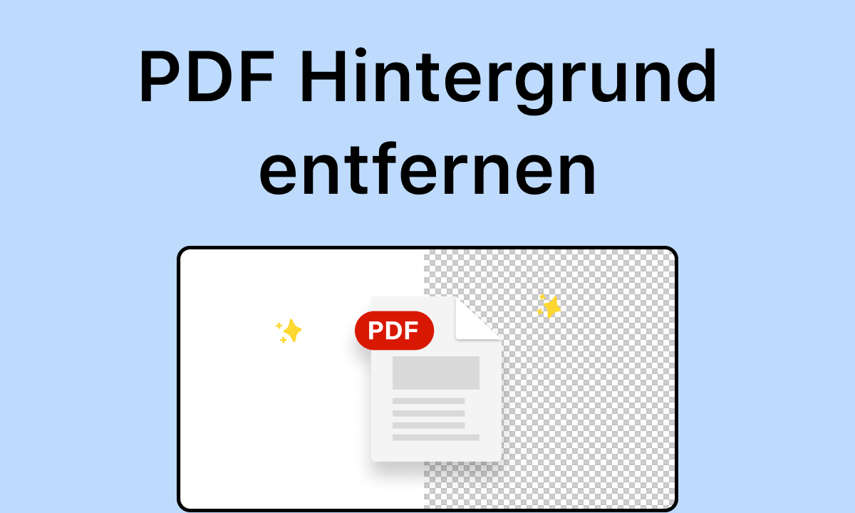 PDF Hintergrund entfernen