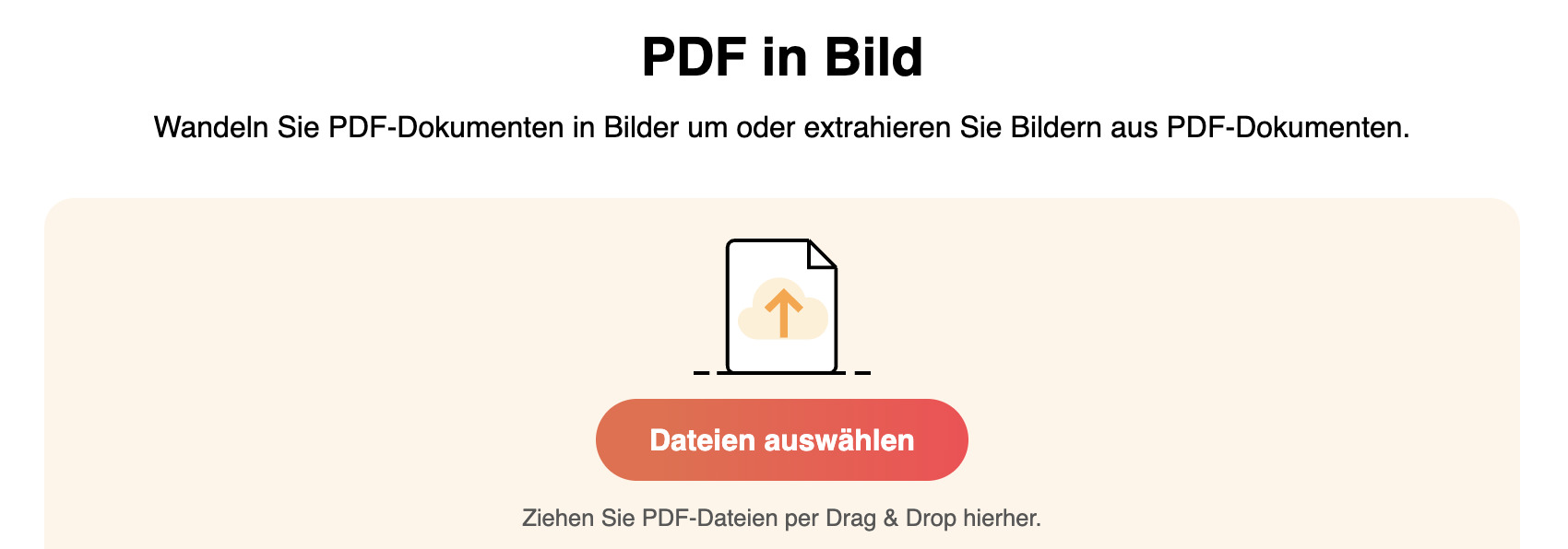 PDF in Bild konvertieren