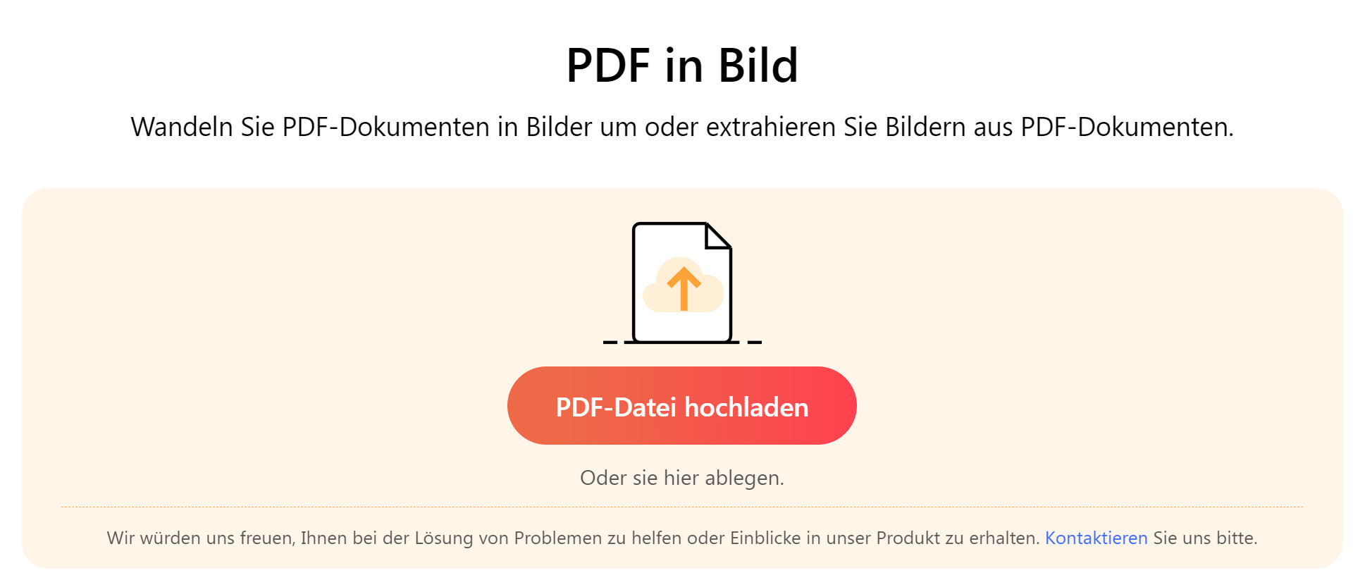 PDF in Bild mit PDFgear umwandeln