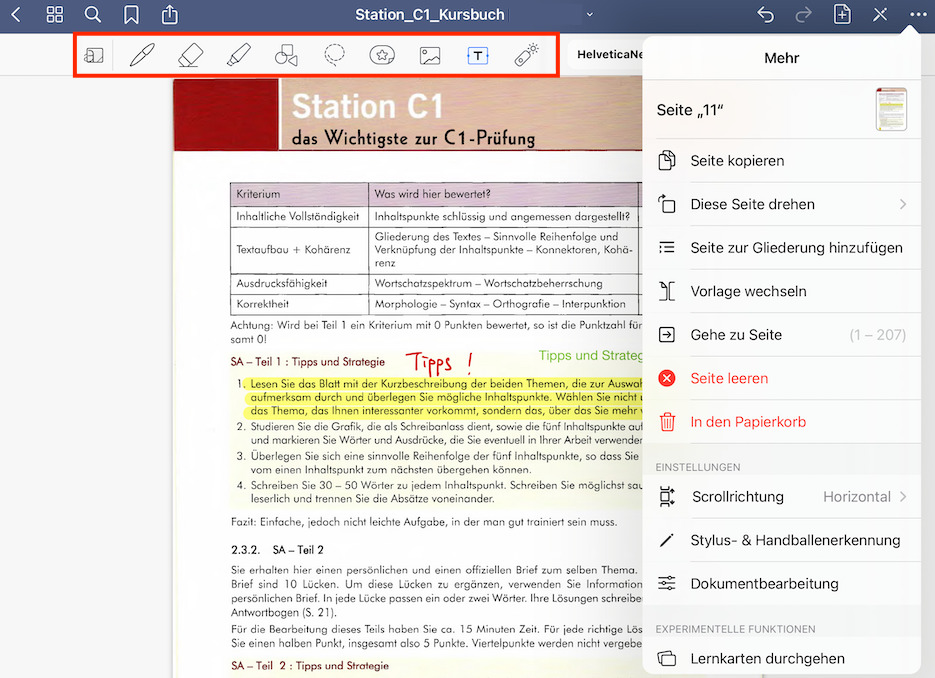 PDF in Goodnotes bearbeiten