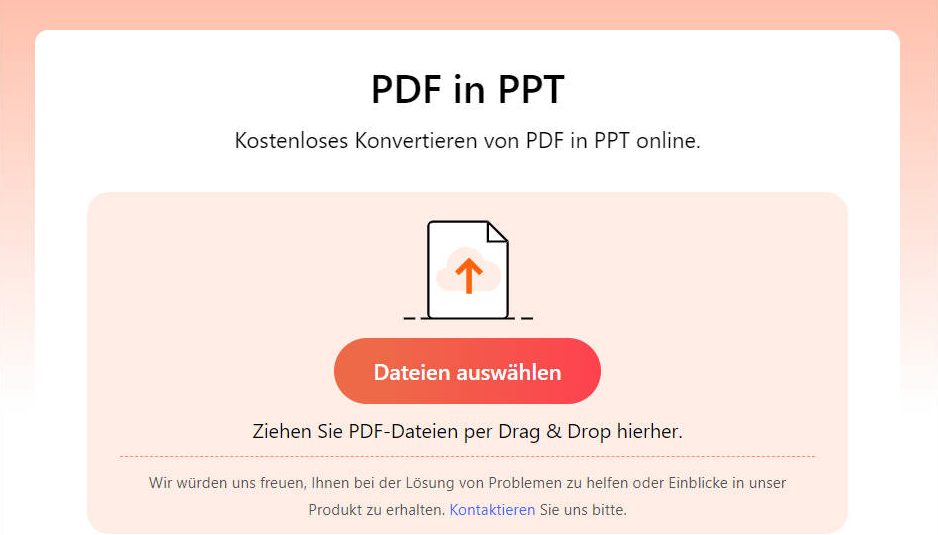 PDF in Poweroint online umwandeln