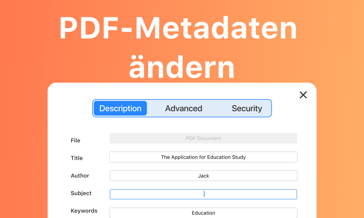 PDF-Metadaten entfernen und löschen