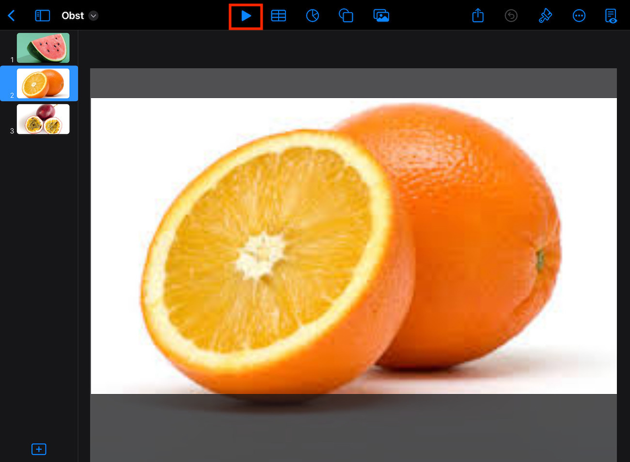 PowerPoint per Keynote abspielen