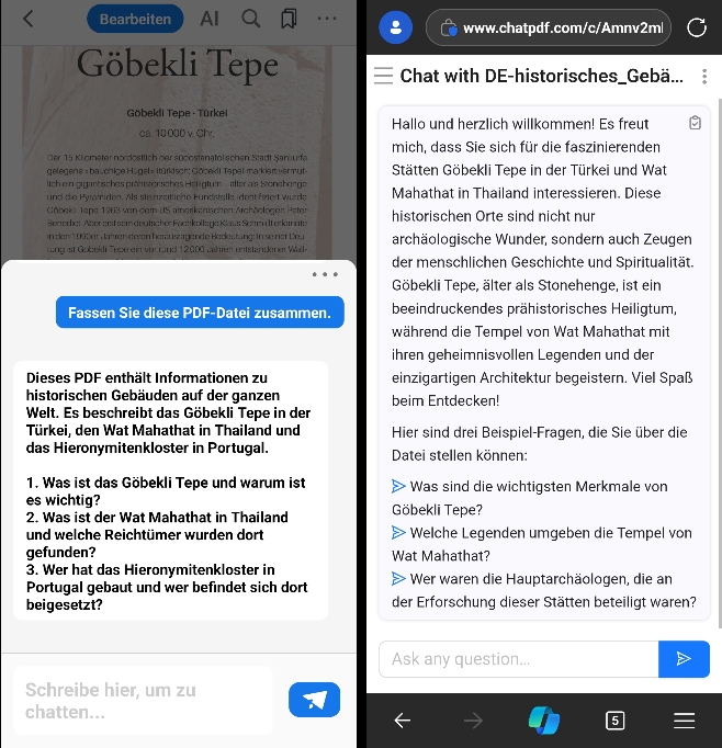 PDFgear gegen Chatpdf