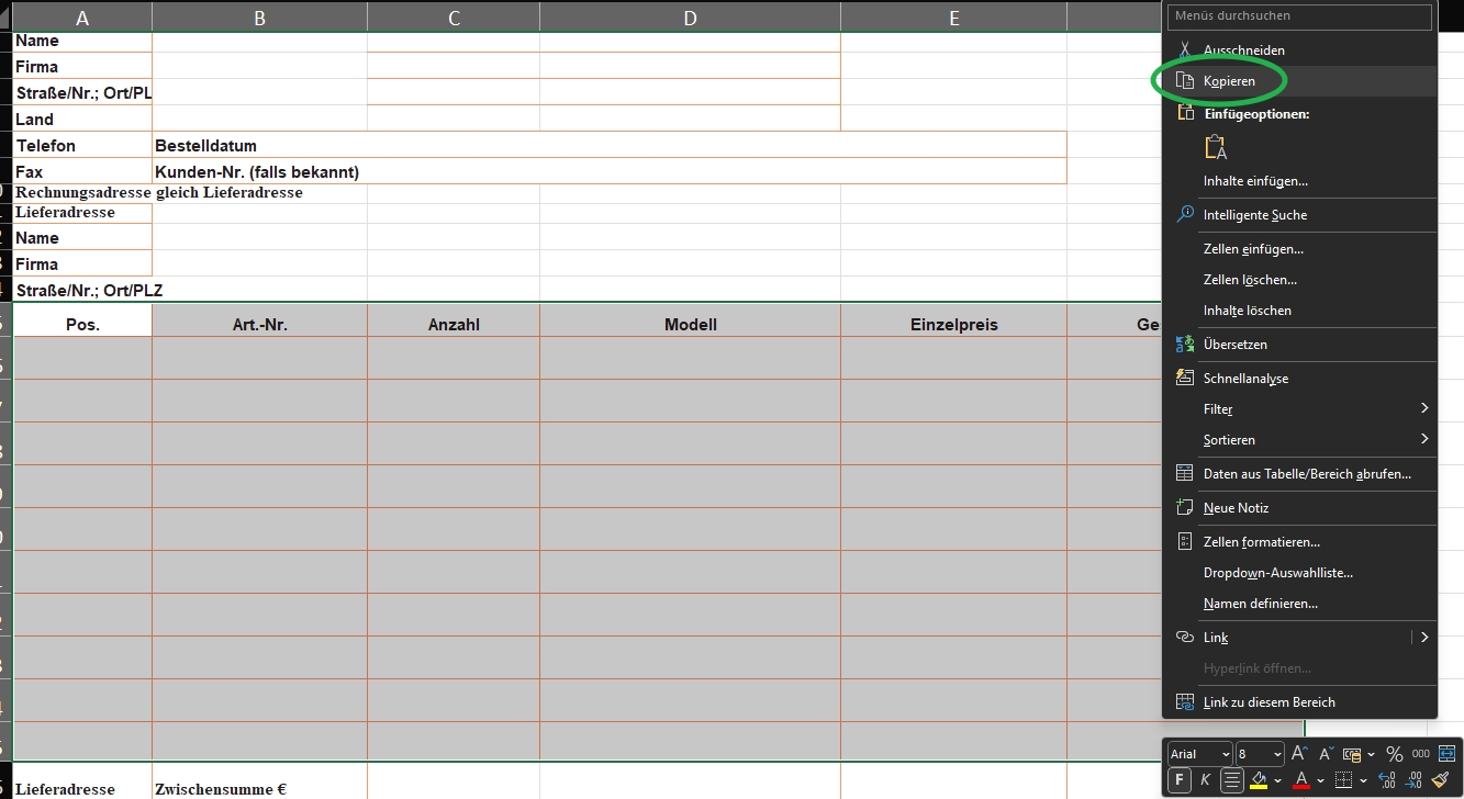 Tabelle aus PDF Kopieren und in Excel einfügen