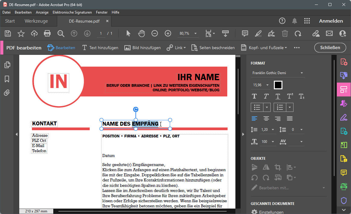 Text in Textfeld löschen