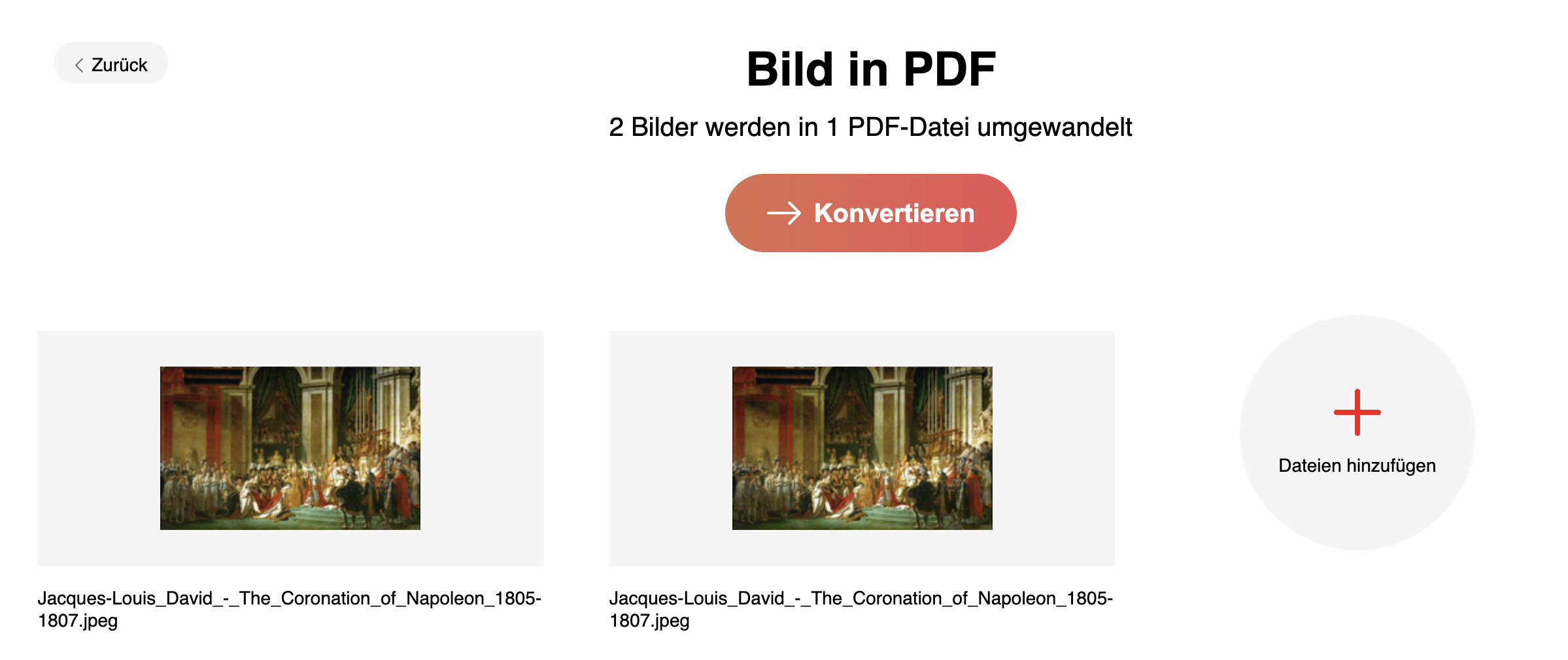 Bild in PDF konvertieren