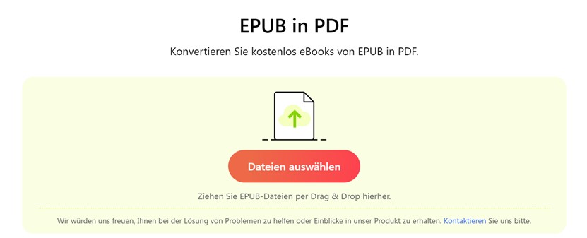 EPUB-Dateien auswählen