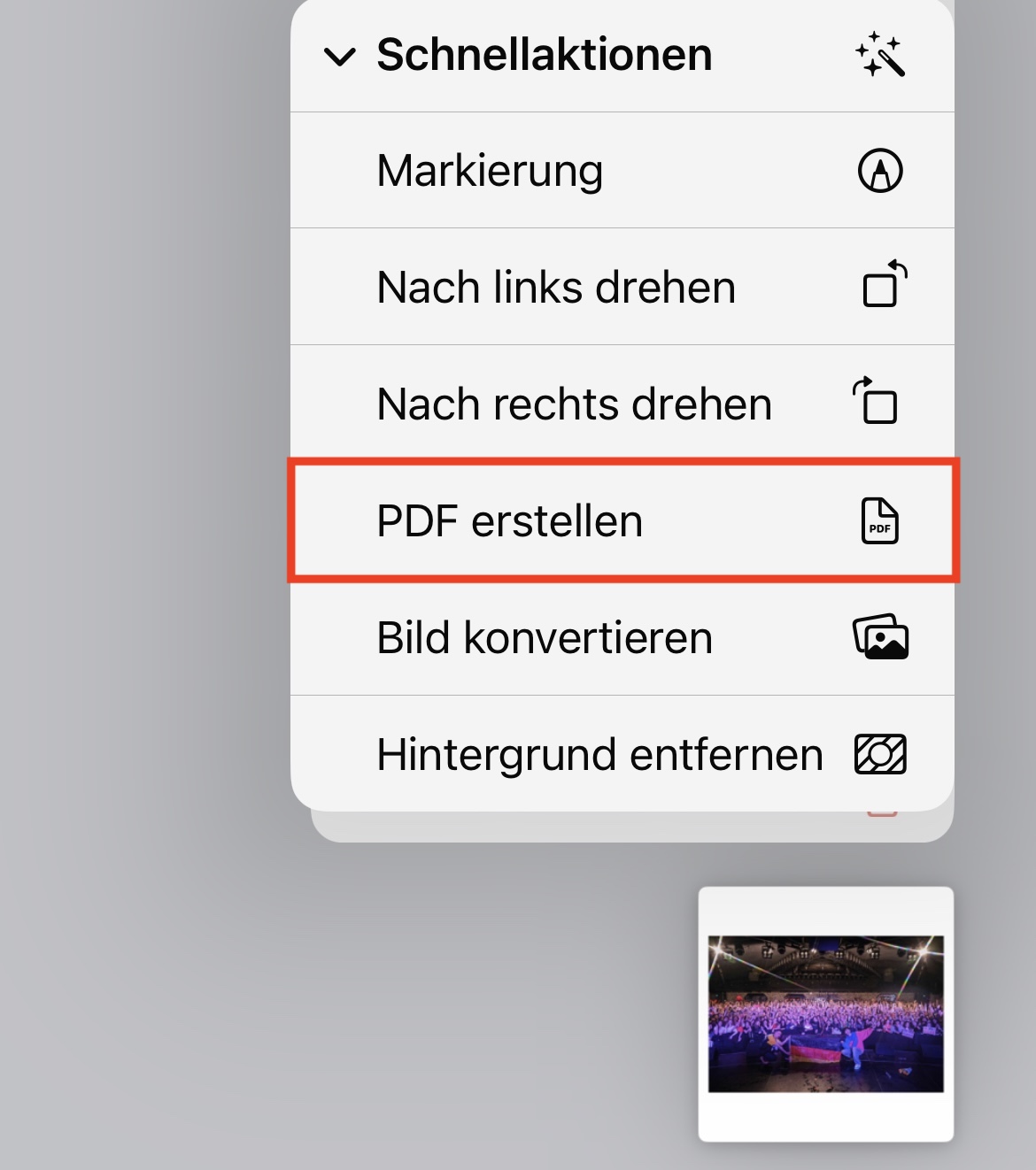 PDF aus Bild erstellen
