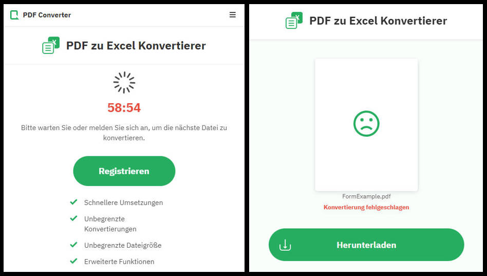 pdf zu excel online free