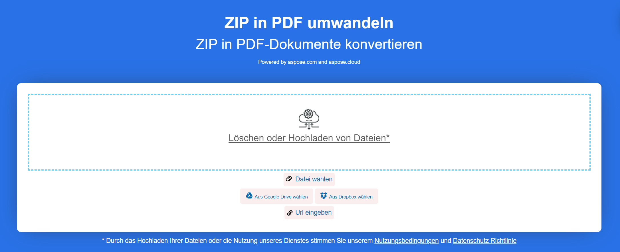 ZIP in PDF mit Aspose umwandeln