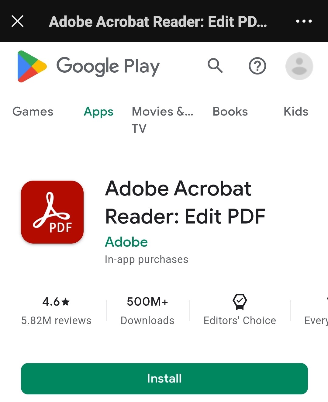 Adobe Acrobat auf Android herunterladen